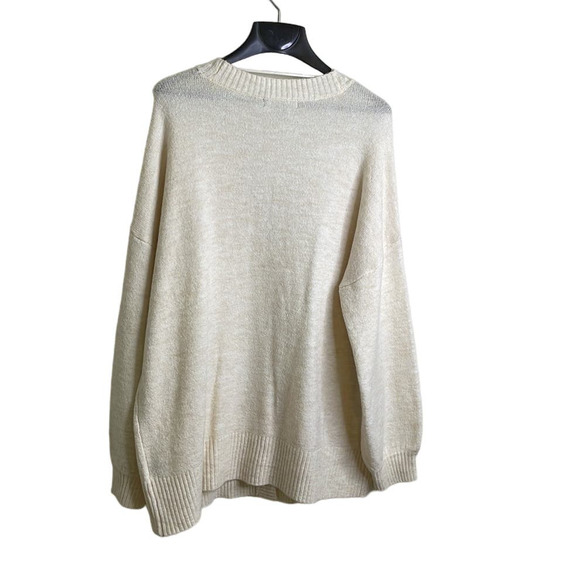 Sanctuary Button Down Oversized Cardigan beige size L NWOT - Picture 2 of 7